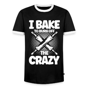 Boulangerie Boulangerie Boulanger Boulanger - T-shirt contrasté Homme - noir/blanc - Devant - AI Model Female 172 light (172cm) & AI Model Male 178 light (178cm)
