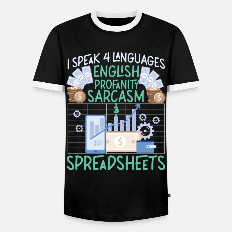Comptable Comptable Comptable - T-shirt contrasté Homme - noir/blanc