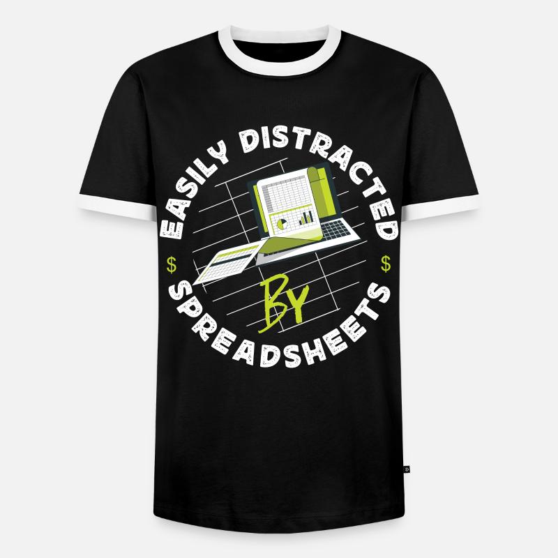 Comptable Comptable Comptable - T-shirt contrasté Homme - noir/blanc