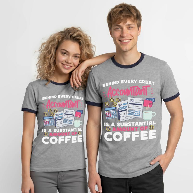 Comptable Comptable Comptable T-shirt contrasté Homme