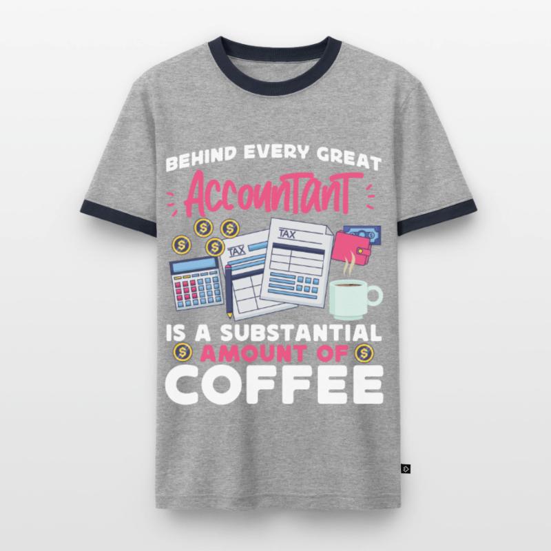 Comptable Comptable Comptable T-shirt contrasté Homme