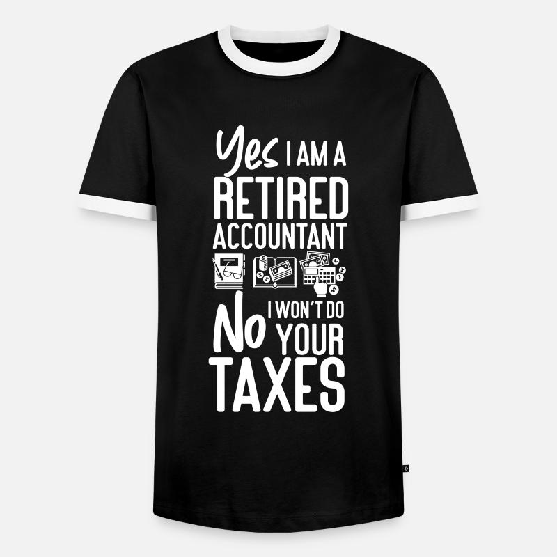 Comptable Comptable Comptable - T-shirt contrasté Homme - noir/blanc