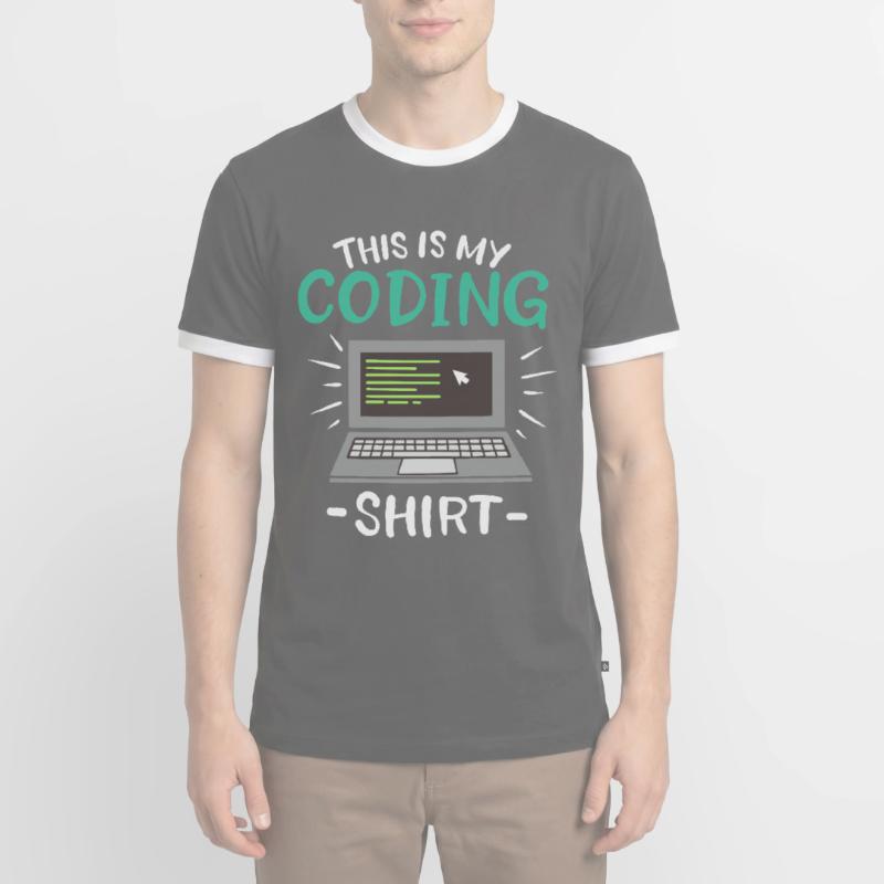 This is my Coding Shirt Coder Men's Ringer Shirt