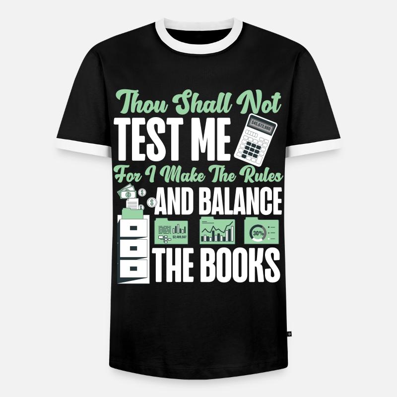 Comptable Comptable Comptable - T-shirt contrasté Homme - noir/blanc