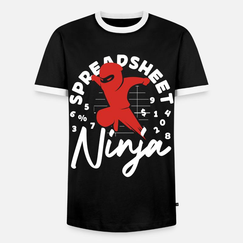 Comptable Comptable Comptable - T-shirt contrasté Homme - noir/blanc