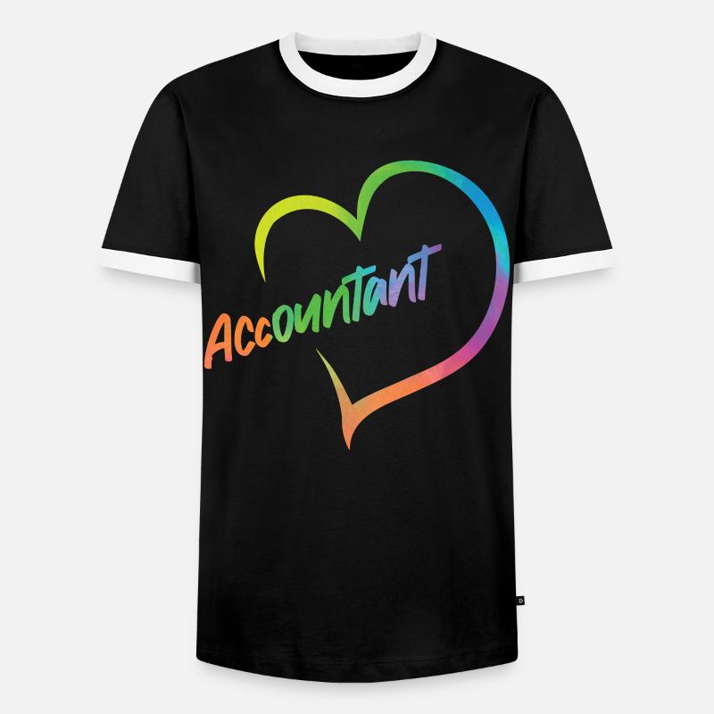 Comptable Comptable Comptable - T-shirt contrasté Homme - noir/blanc