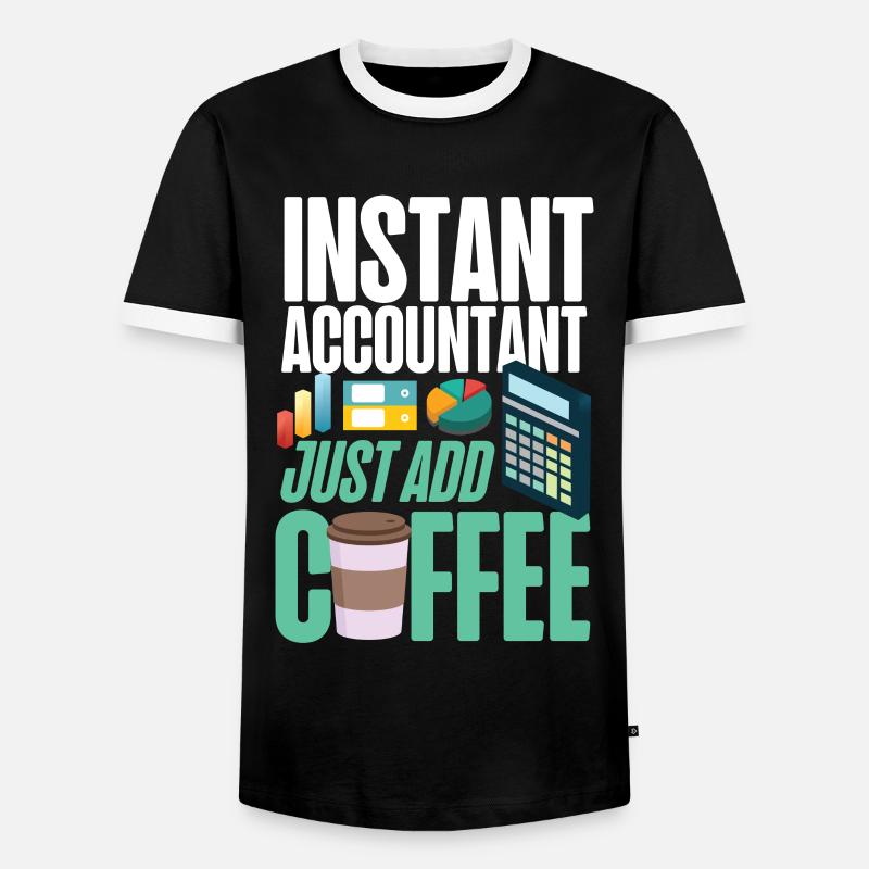 Comptable Comptable Comptable - T-shirt contrasté Homme - noir/blanc