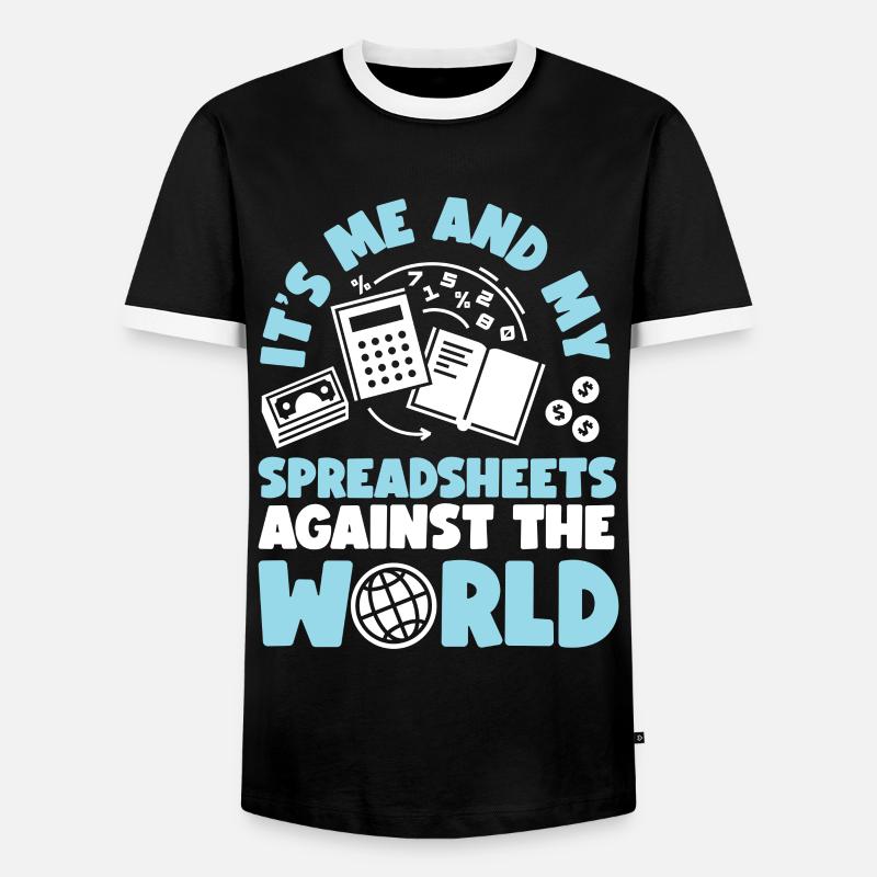 Comptable Comptable Comptable - T-shirt contrasté Homme - noir/blanc