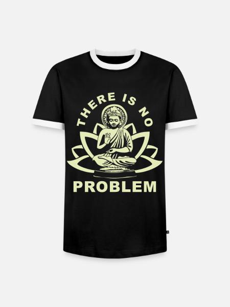 Buddha Zen Zitat - Männer Kontrast-T-Shirt - Schwarz/Weiß