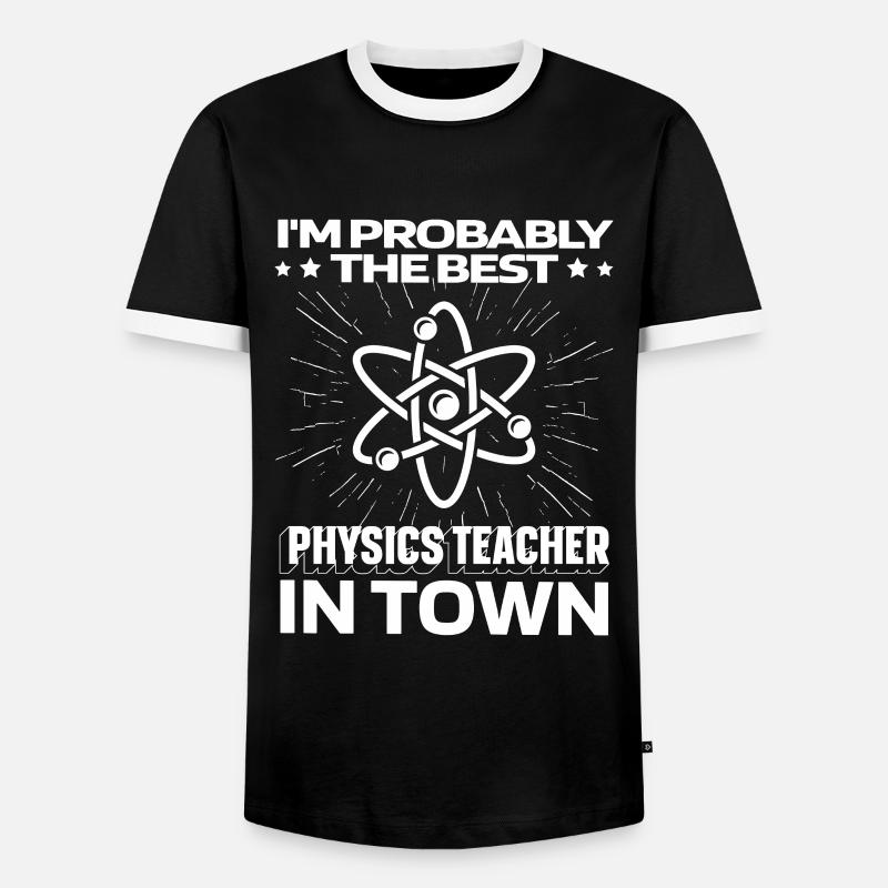 Physics Phyiker Funny - Men's Ringer Shirt - black/white