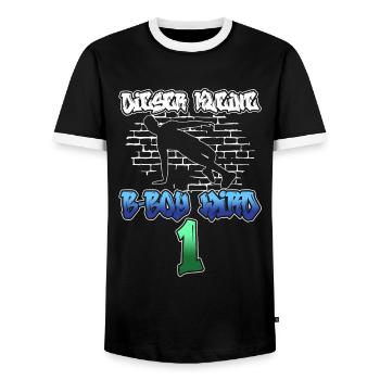 Dieser Kleine B-Boy Wird 1 - Breakdance - Männer Kontrast-T-Shirt - Schwarz/Weiß - Vorne - AI Model Female 172 light (172cm) & AI Model Male 178 light (178cm)
