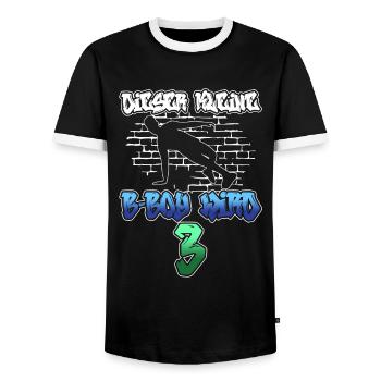 Dieser Kleine B-Boy Wird 3 - Breakdance - Männer Kontrast-T-Shirt - Schwarz/Weiß - Vorne - AI Model Female 172 light (172cm) & AI Model Male 178 light (178cm)