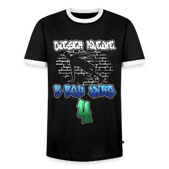 Dieser Kleine B-Boy Wird 4 - Breakdance - Männer Kontrast-T-Shirt - Schwarz/Weiß - Vorne - AI Model Female 172 light (172cm) & AI Model Male 178 light (178cm)