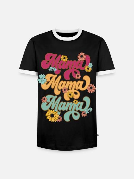 Mama Bear - Men's Ringer Shirt - black/white