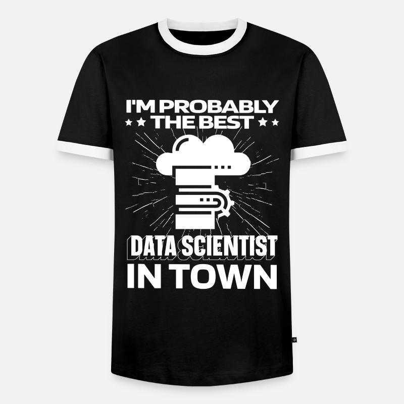 Serveur Data Science Data Analyst - T-shirt contrasté Homme - noir/blanc