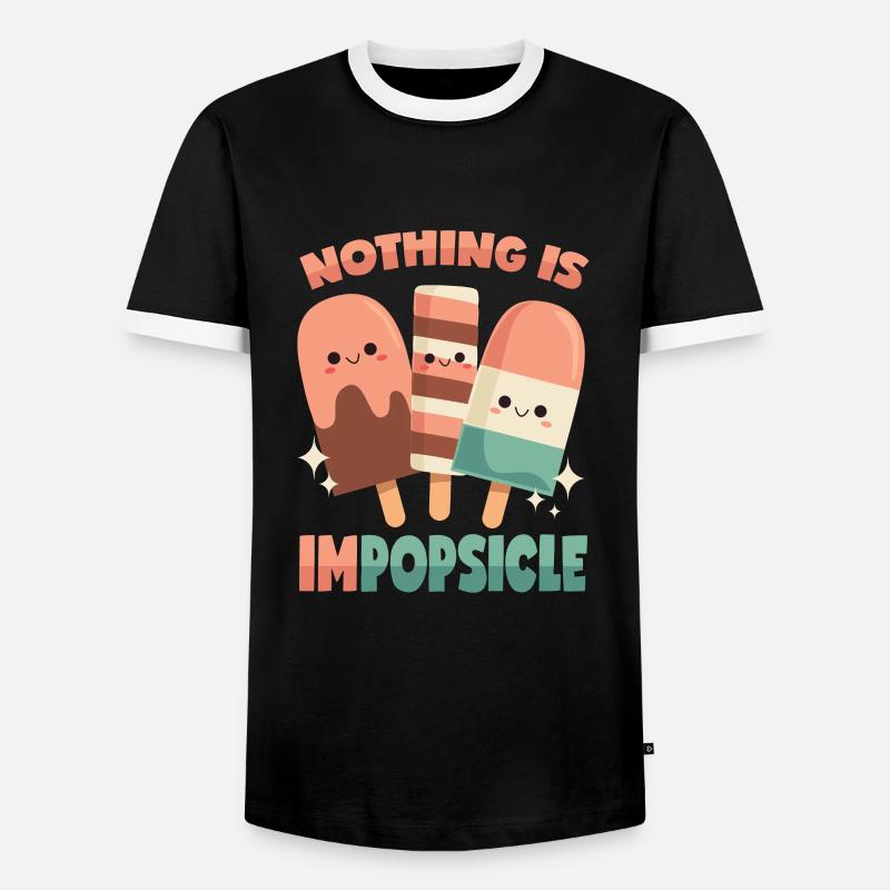 Popsicles: Rien n’est impossible! - T-shirt contrasté Homme - noir/blanc