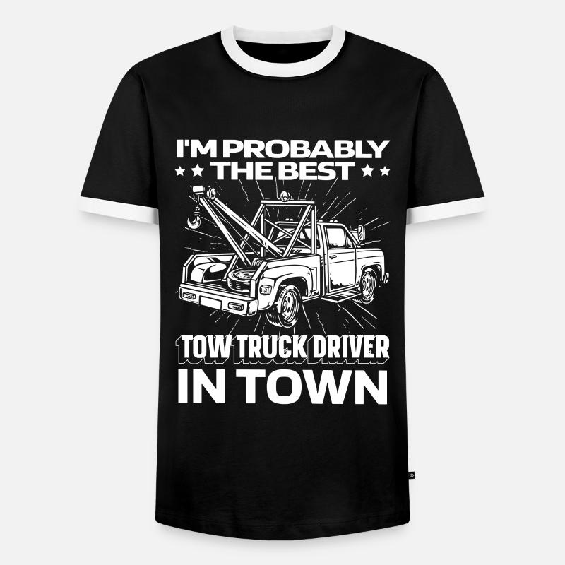 Abschleppdienst Abschlepper Lustig - Männer Kontrast-T-Shirt - Schwarz/Weiß