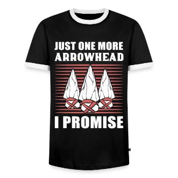 Arrowhead Hunting Arrowhead Hunting Arrowhead-Sa - T-shirt contrasté Homme - noir/blanc - Devant - AI Model Female 172 light (172cm) & AI Model Male 178 light (178cm)