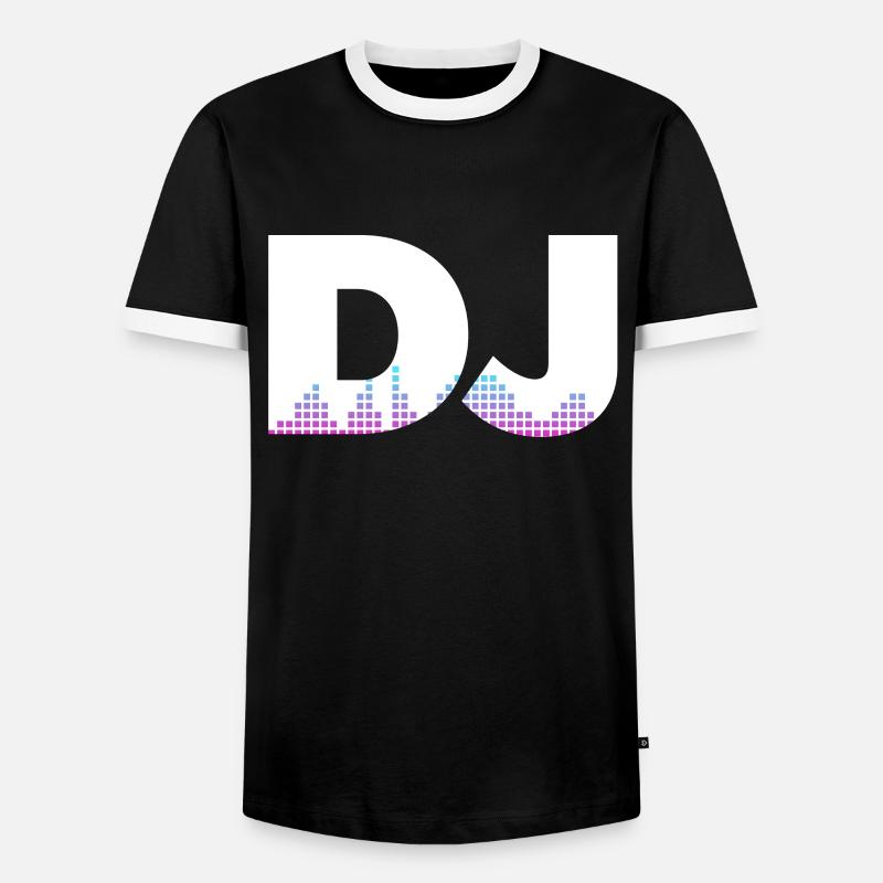 DJ Performance - Men's Ringer Shirt - black/white
