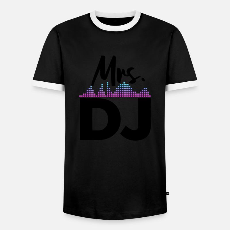 DJ Performance - Men's Ringer Shirt - black/white