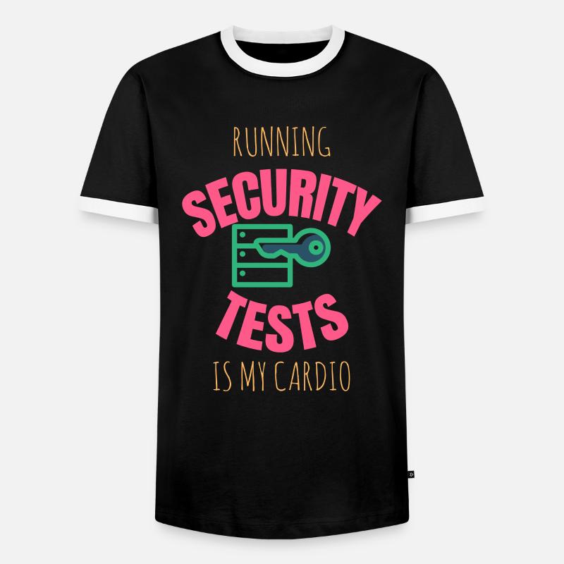 Cybersecurity - IT-Sicherheit Informatiker - Männer Kontrast-T-Shirt - Schwarz/Weiß