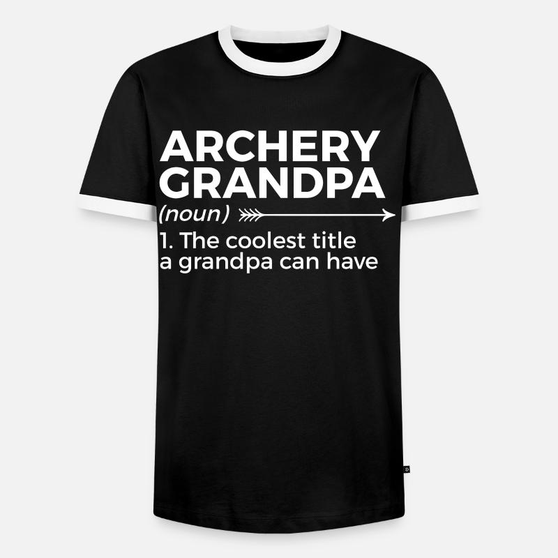 Archery Archer - Men's Ringer Shirt - black/white