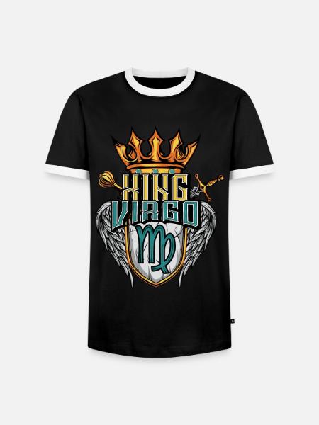 Jungfrau Sternzeichen - Männer Kontrast-T-Shirt - Schwarz/Weiß