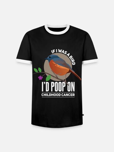 Kinder Krebs Krankheit Statement - Männer Kontrast-T-Shirt - Schwarz/Weiß