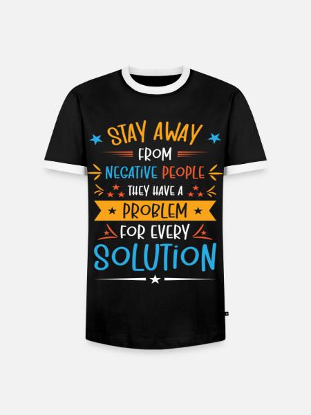 Solution Critical Thinkers Positive Motivation - Men's Ringer Shirt - black/white