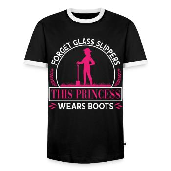 Agriculteur Forget Glass - T-shirt contrasté Homme - noir/blanc - Devant - AI Model Female 172 light (172cm) & AI Model Male 178 light (178cm)