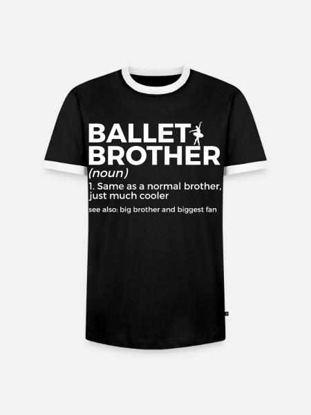 Ballet Dancing - Men's Ringer Shirt - black/white