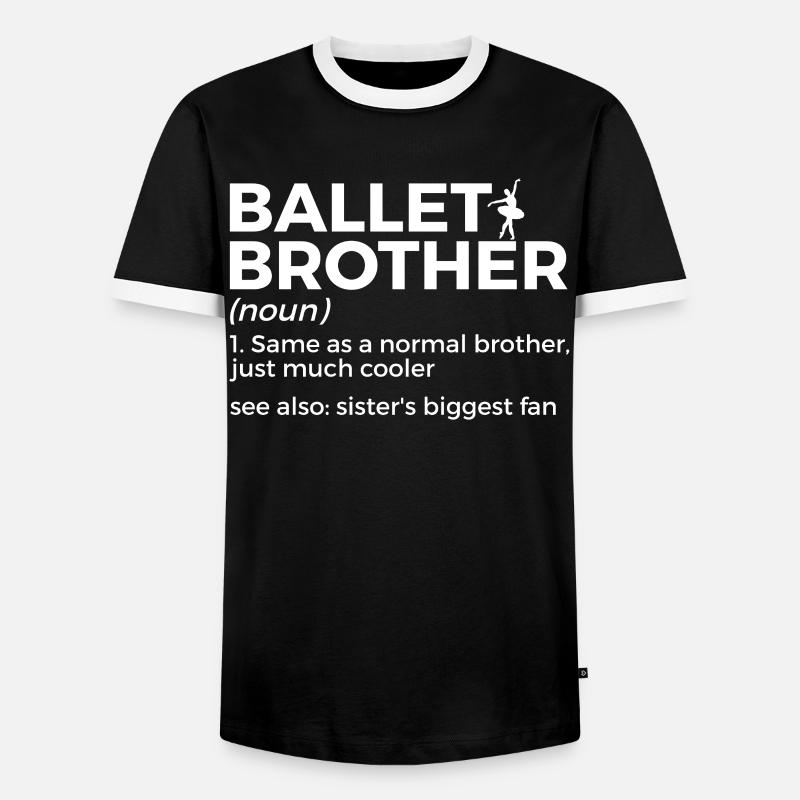 Ballet Dancing - Men's Ringer Shirt - black/white
