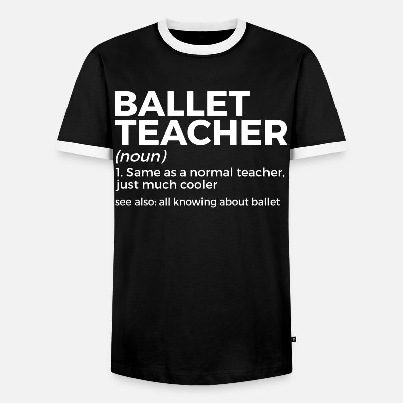 Ballet Dancing - Men's Ringer Shirt - black/white