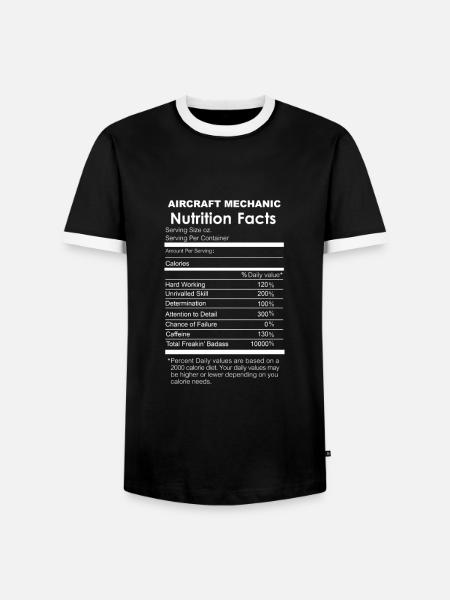 Flugzeug Mechaniker Witzig - Männer Kontrast-T-Shirt - Schwarz/Weiß