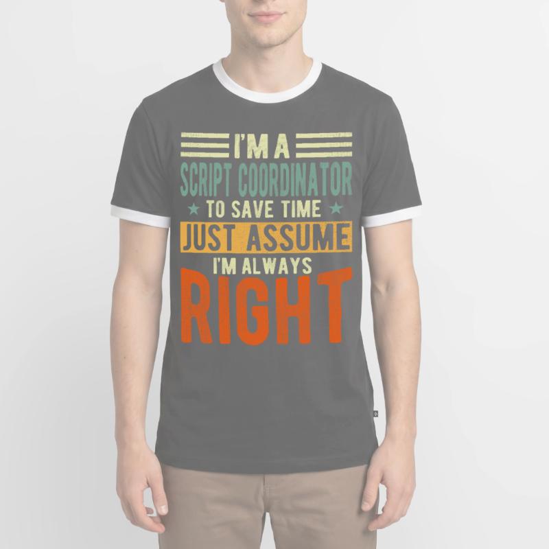 Script Coordinator Men's Ringer Shirt