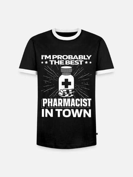 Pharmacie Pharmacien Médicaments - T-shirt contrasté Homme - noir/blanc
