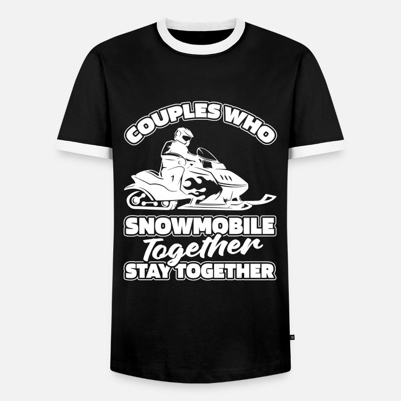 Snowmobile Snowmobile Pair - Men's Ringer Shirt - black/white