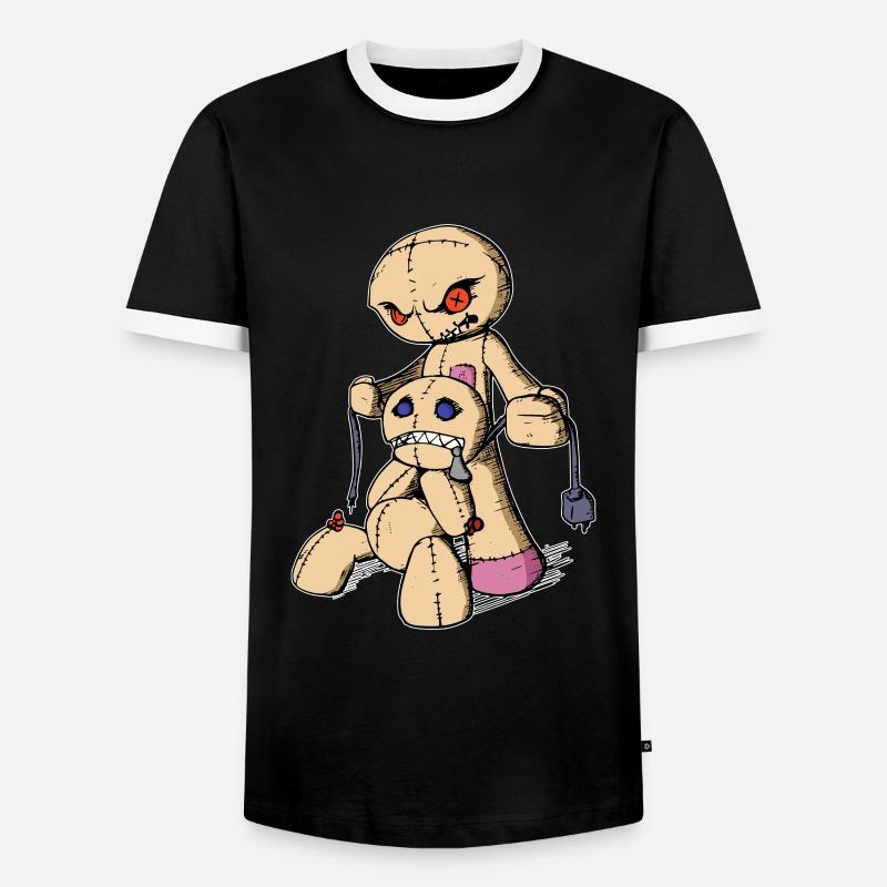 Killing Voodoo is thinking you - Men's Ringer Shirt - black/white