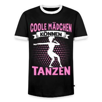 Echte Frauen Können Tanzen. Dance Tanz Sprüche - Männer Kontrast-T-Shirt - Schwarz/Weiß - Vorne - AI Model Female 172 light (172cm) & AI Model Male 178 light (178cm)