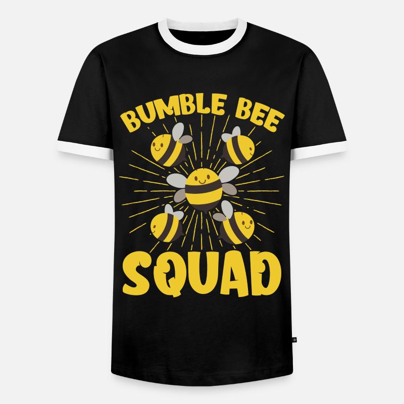 Bee Squad - Men's Ringer Shirt - black/white