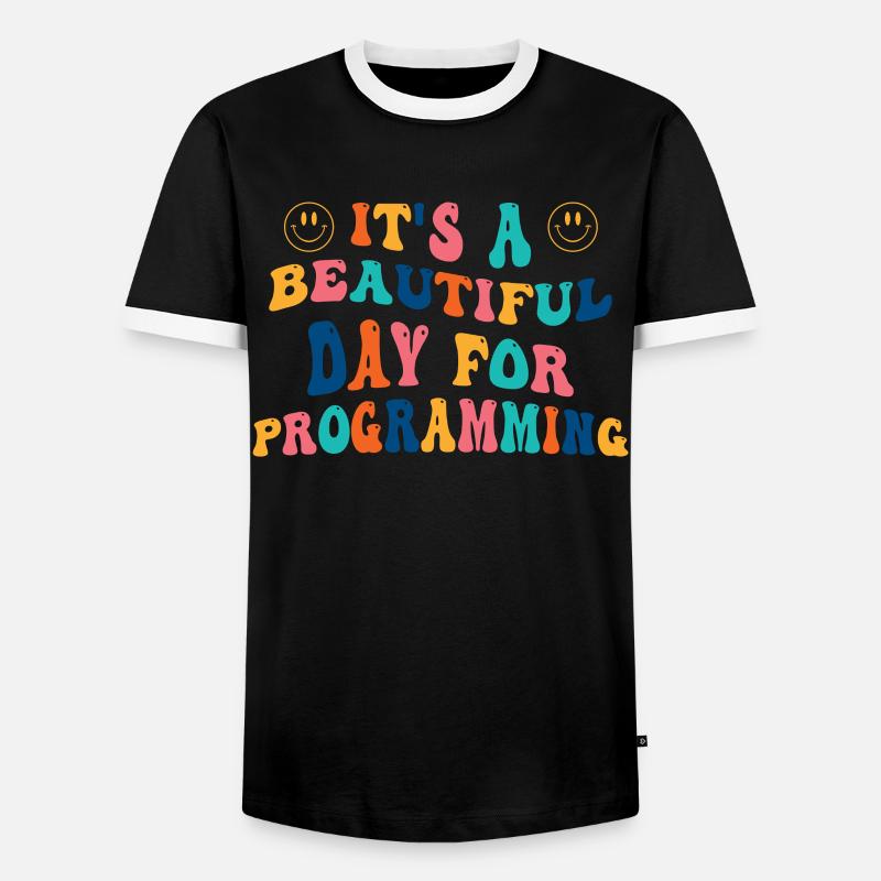 Programmiererin Geschenk - Männer Kontrast-T-Shirt - Schwarz/Weiß
