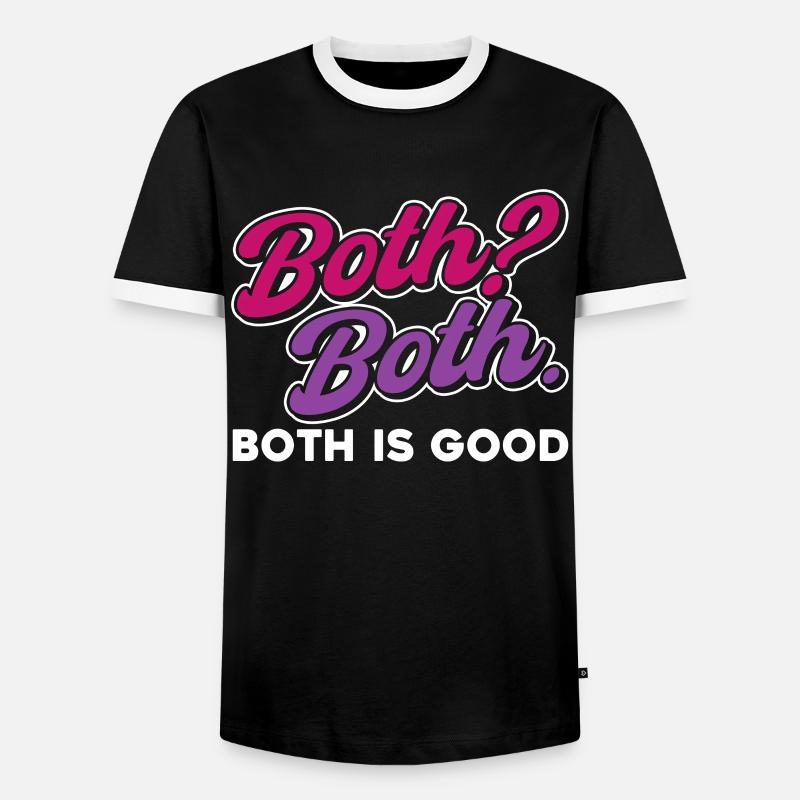 Bi Pride Bisexual - Men's Ringer Shirt - black/white
