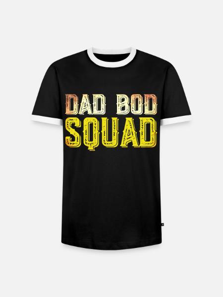 Dad Bod Squad - Männer Kontrast-T-Shirt - Schwarz/Weiß
