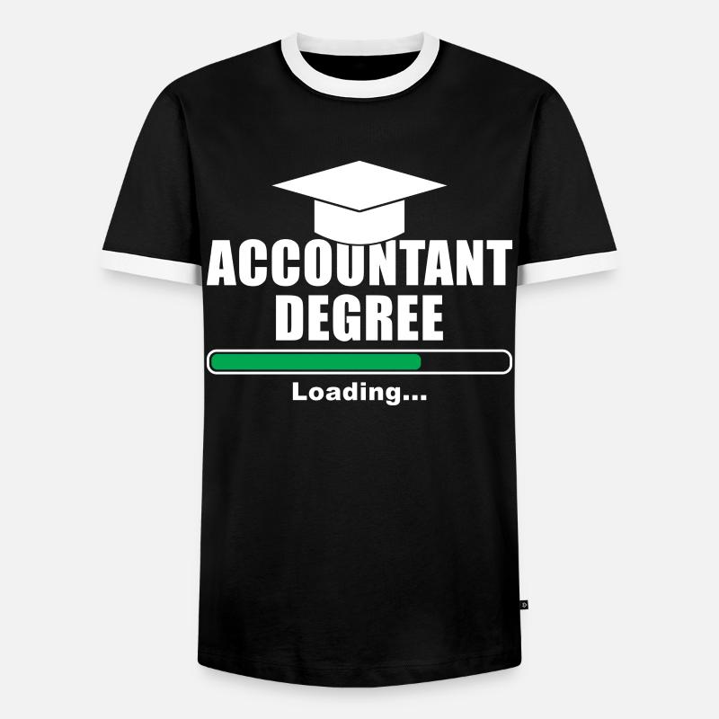 Formation comptable charges comptables - T-shirt contrasté Homme - noir/blanc