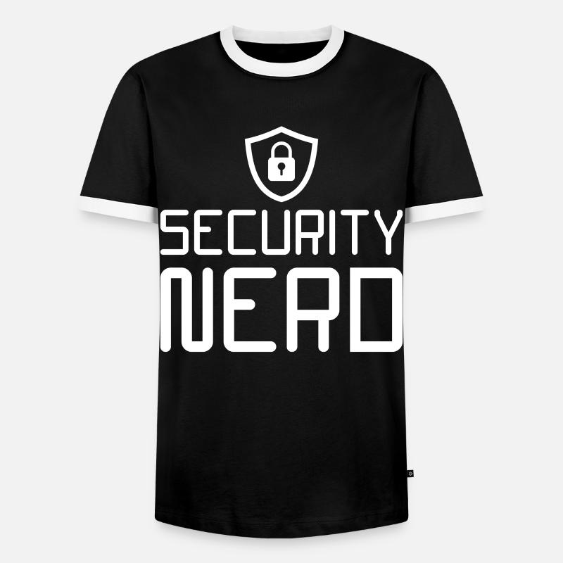 Cybersecurity Computer Security Cybersecurity - Men's Ringer Shirt - black/white