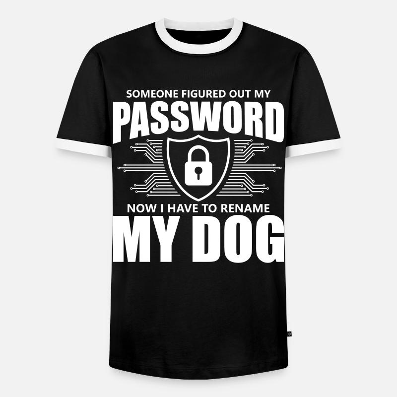 Cybersecurity Computersicherheit Cybersecurity - Männer Kontrast-T-Shirt - Schwarz/Weiß