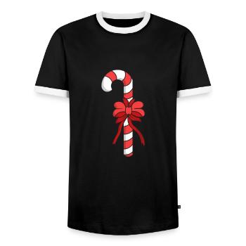 Bonbons Candy Candy - T-shirt contrasté Homme - noir/blanc - Devant - AI Model Female 172 light (172cm) & AI Model Male 178 light (178cm)