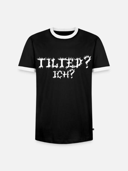 Tilted? Ich? Gamer Gaming Tilted - Männer Kontrast-T-Shirt - Schwarz/Weiß