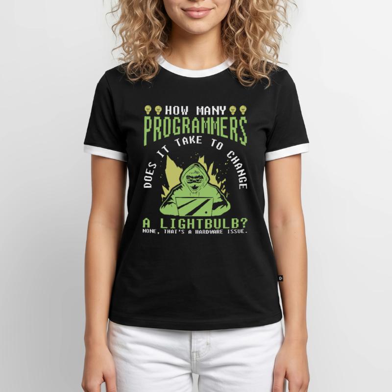 Entwickler Coder Programmierer Witzig Männer Kontrast-T-Shirt