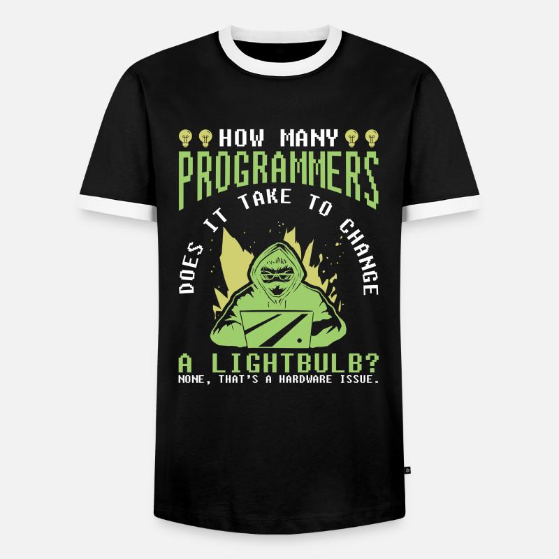 Entwickler Coder Programmierer Witzig - Männer Kontrast-T-Shirt - Schwarz/Weiß